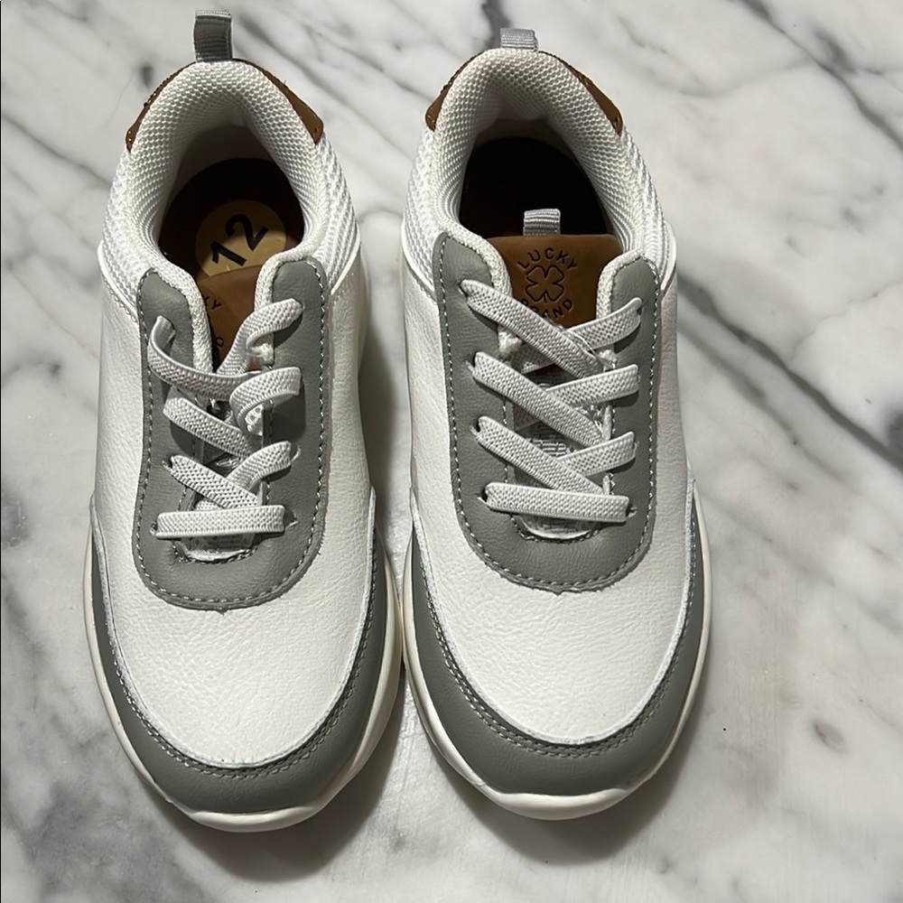 Lucky Brand Kids Sneakers - White and Gray